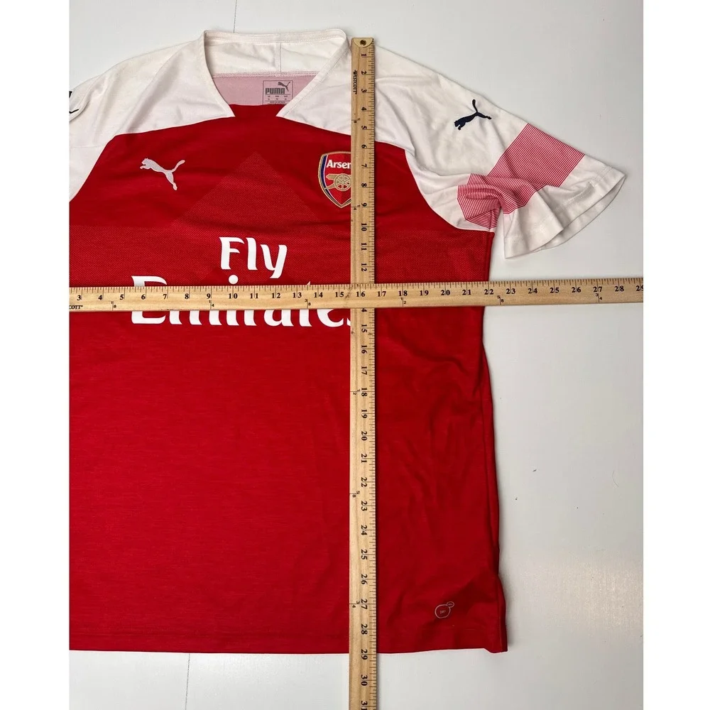 Puma Arsenal FC 2018-19 Home Jersey Red White Mens XL Fly Emirates Soccer Shirt - Picture 10 of 12